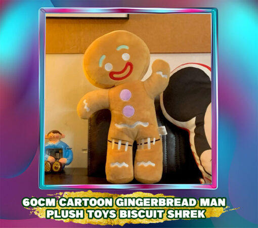 30cm Cartoon Gingerbread Man Plush Toys: Biscuit Shrek Doll